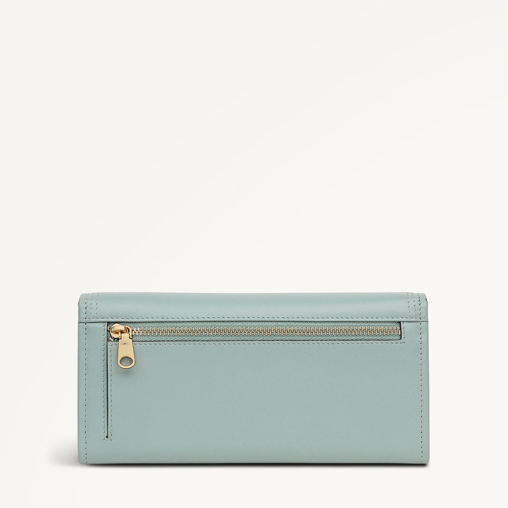 Keswick Mews Large Flapover Purse Green Water - 114085