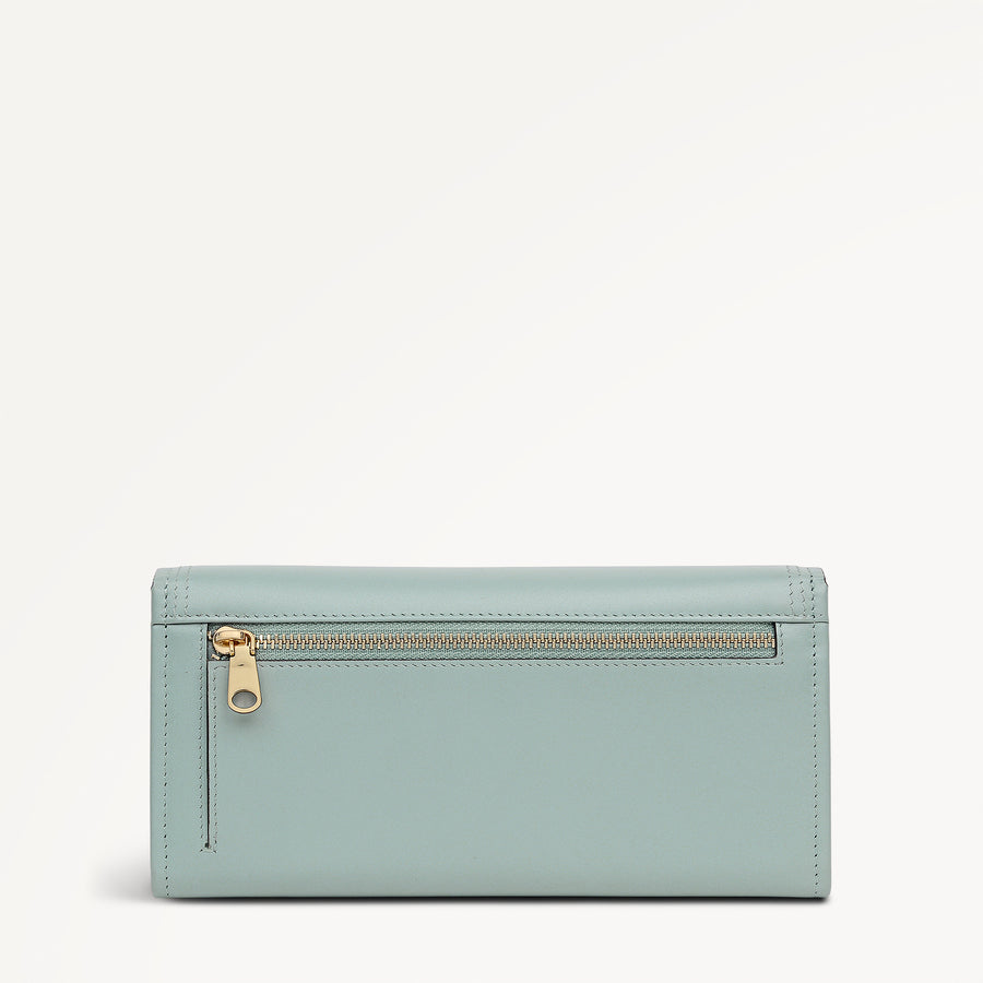 Keswick Mews Large Flapover Purse Green Water - 114085