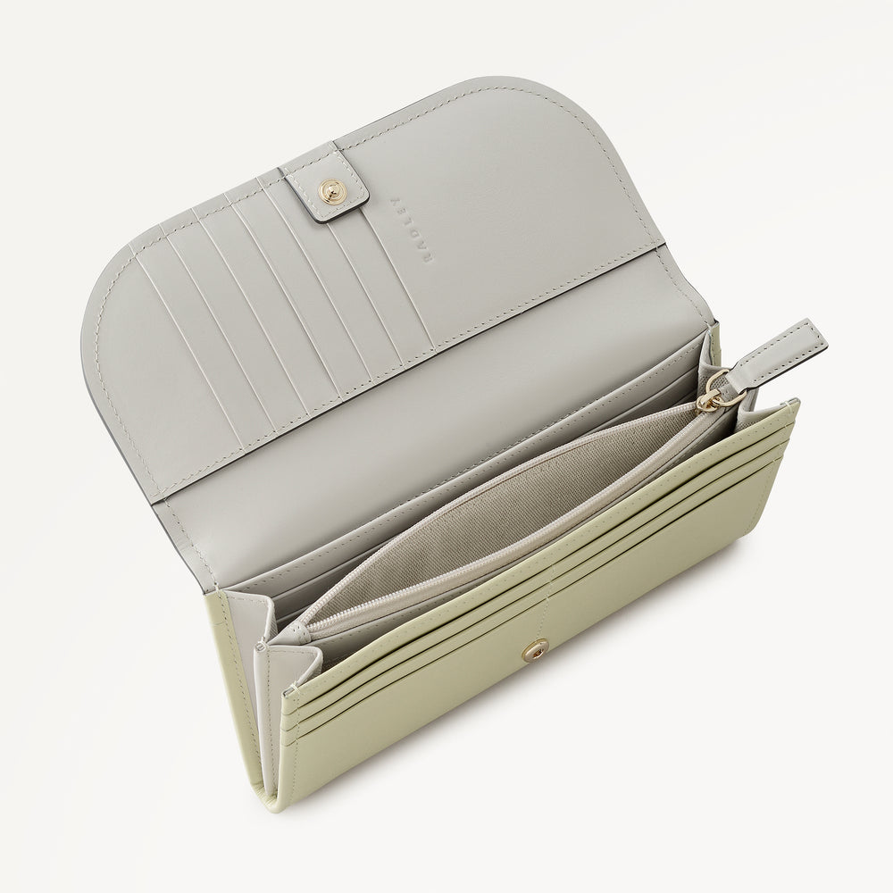 Keswick Mews Large Flapover Purse Lemongrass - 114087