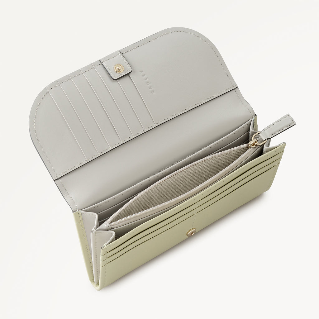 Keswick Mews Large Flapover Purse Lemongrass - 114087