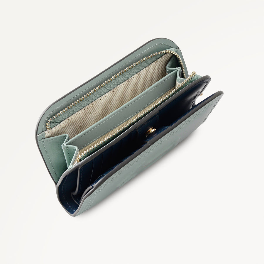 Keswick Mews Medium Bifold Purse Green Water - 114088