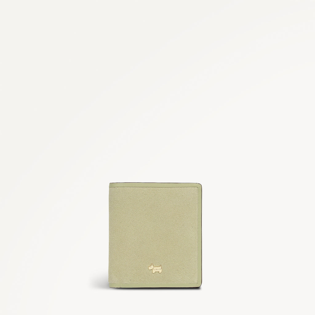 Percy Grove - Suede Small Bifold Card Holder Lemongrass - 114092