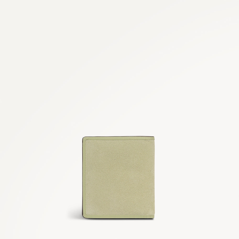 Percy Grove - Suede Small Bifold Card Holder Lemongrass - 114092