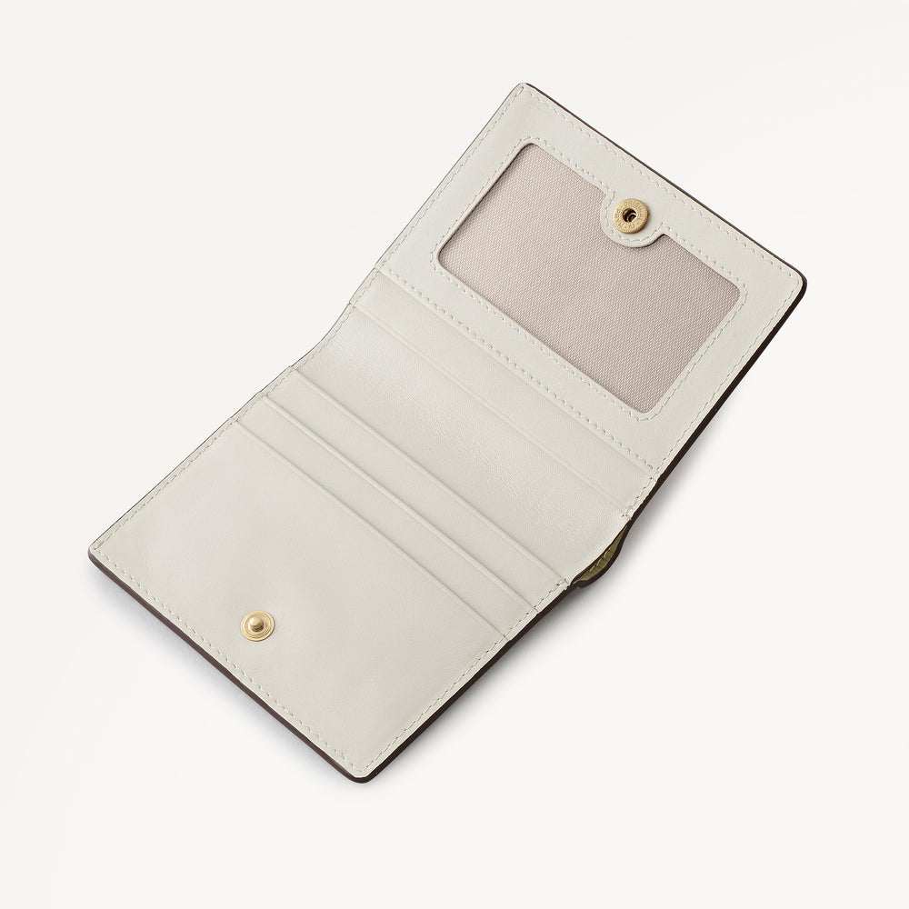 Percy Grove - Suede Small Bifold Card Holder Lemongrass - 114092