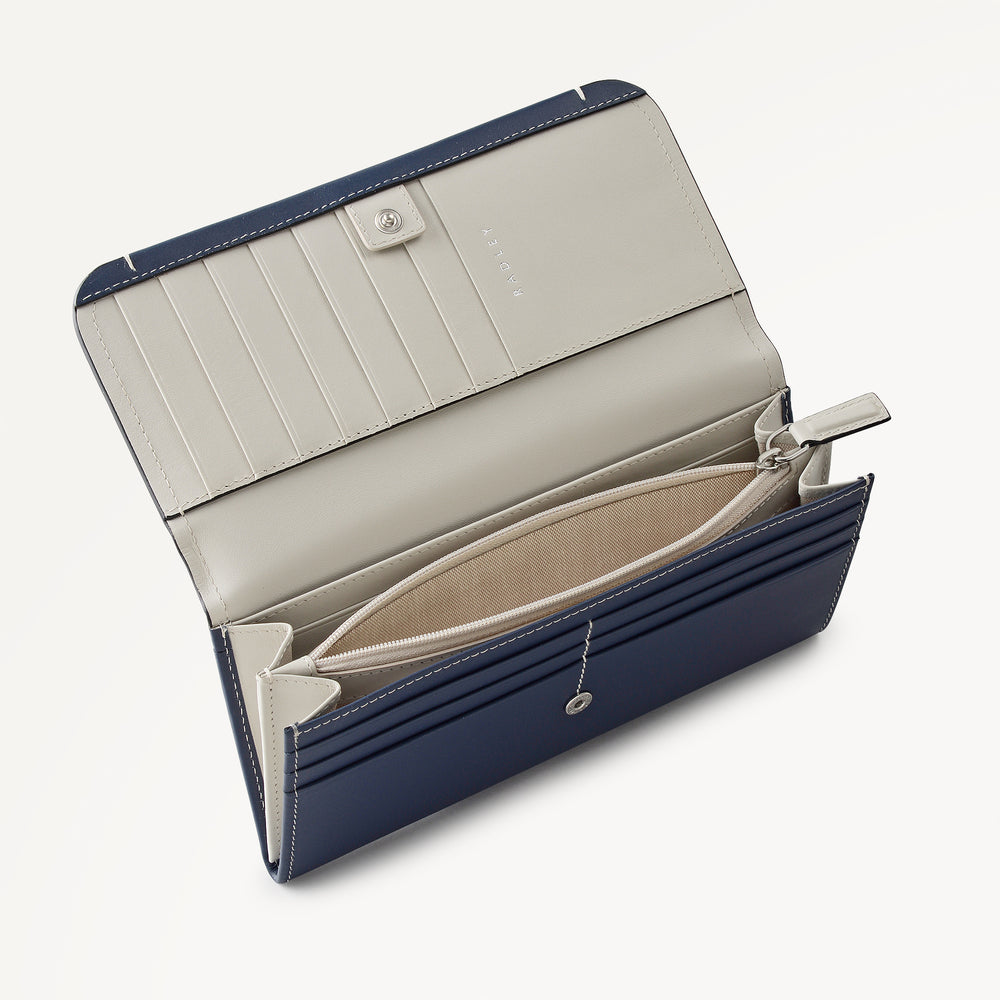Talbot Way Large Flapover Wallet Naval - 114093
