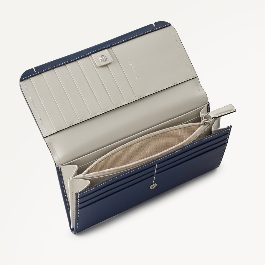 Talbot Way Large Flapover Wallet Naval - 114093