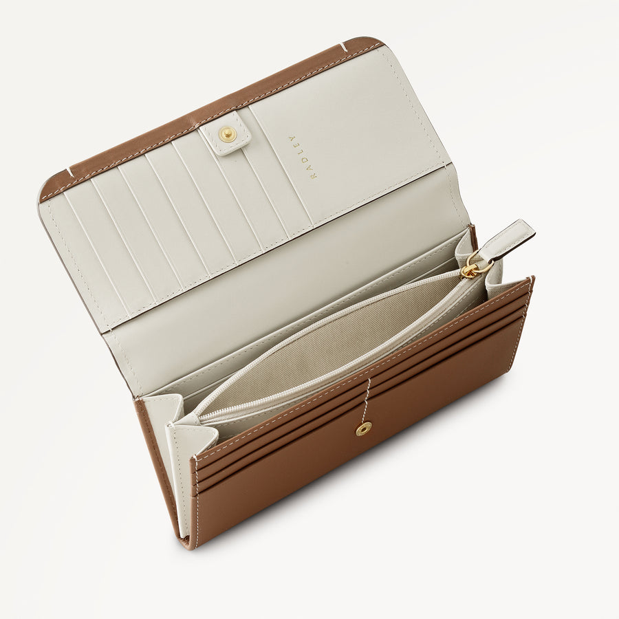Talbot Way Large Flapover Purse Cognac - 114094