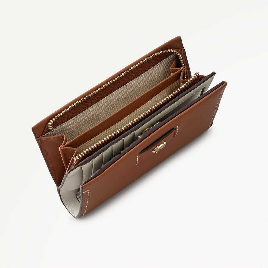 Talbot Way Medium Bifold Purse Cognac - 114097