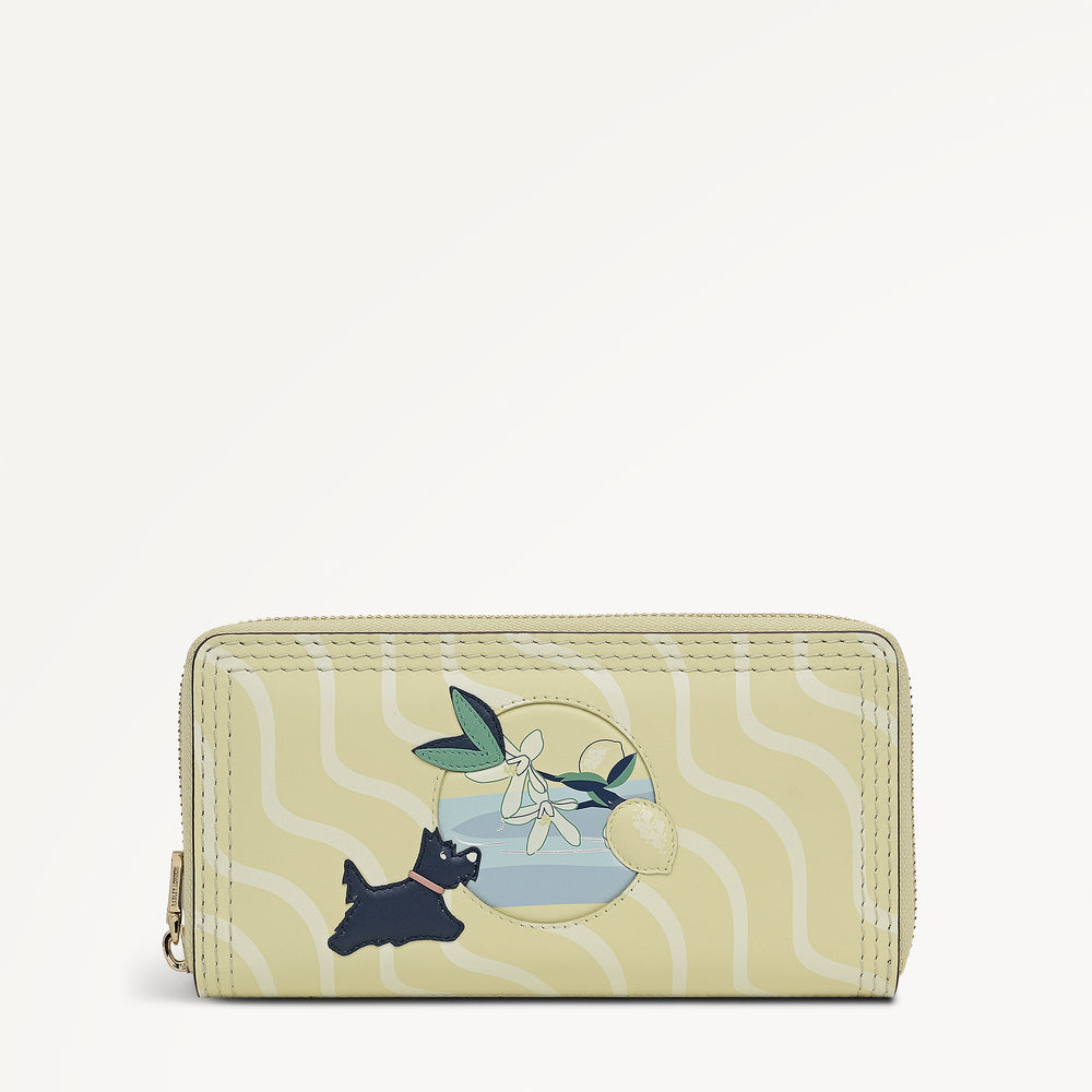 Radley Riviera Large Zip Around Purse Lemongrass - 114115