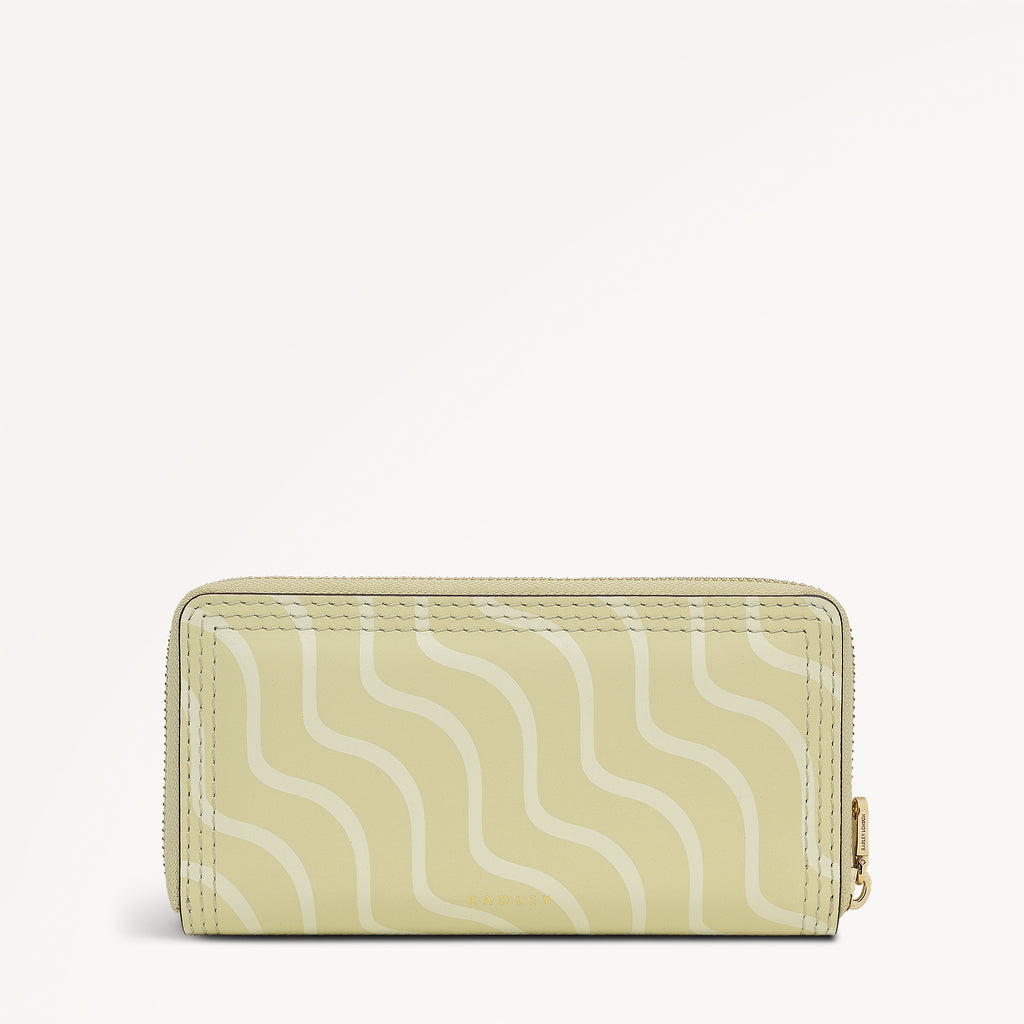 Radley Riviera Large Zip Around Purse Lemongrass - 114115