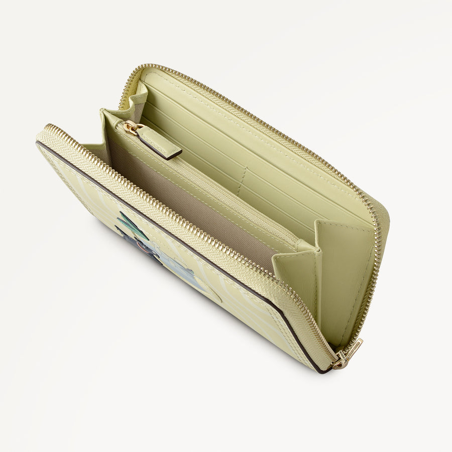 Radley Riviera Large Zip Around Purse Lemongrass - 114115