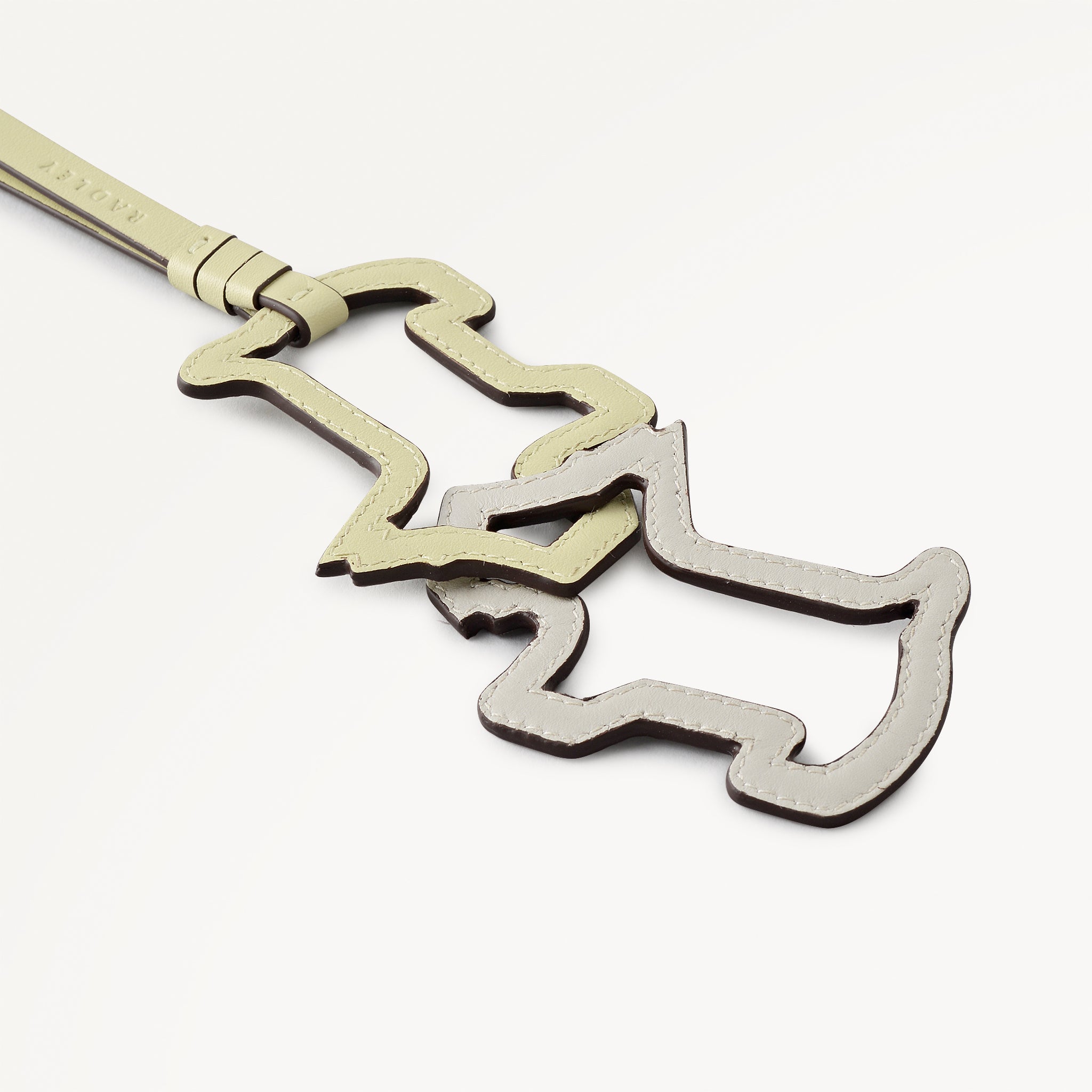 RADLEY SHADOW LEATHER BAG CHARM LEMONGRASS