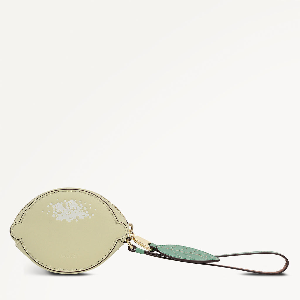 Radley Riviera Leather Ziptop Bag Charm Lemongrass - 114158