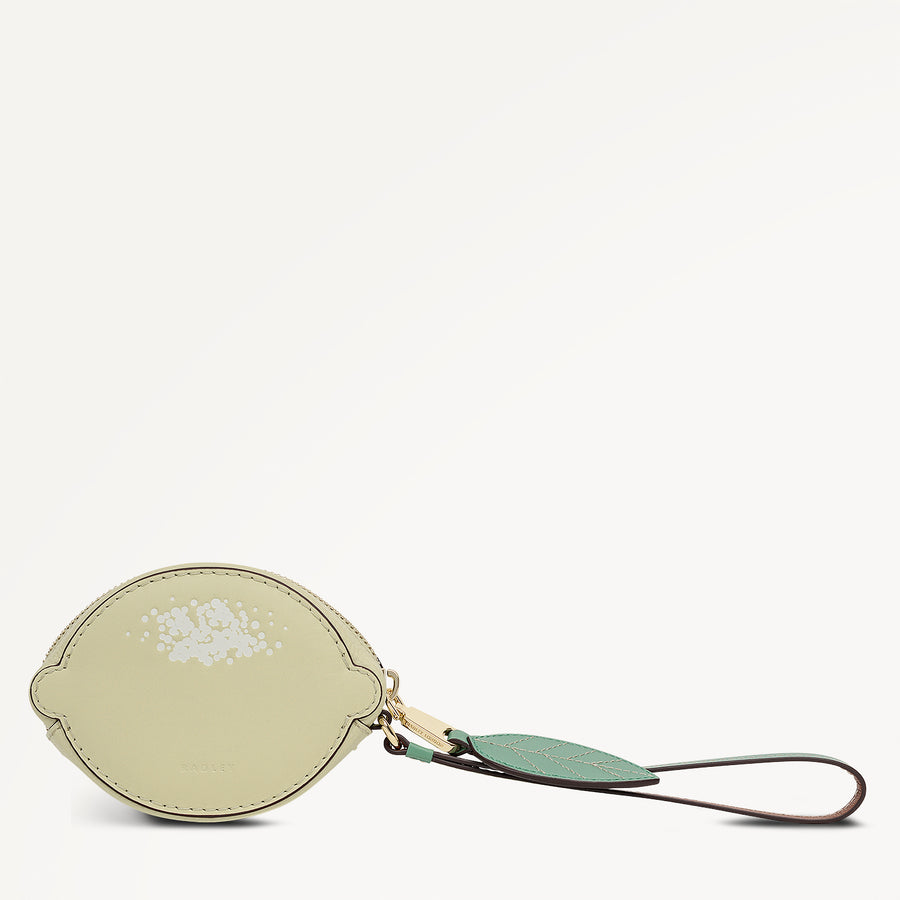 Radley Riviera Leather Ziptop Bag Charm Lemongrass - 114158