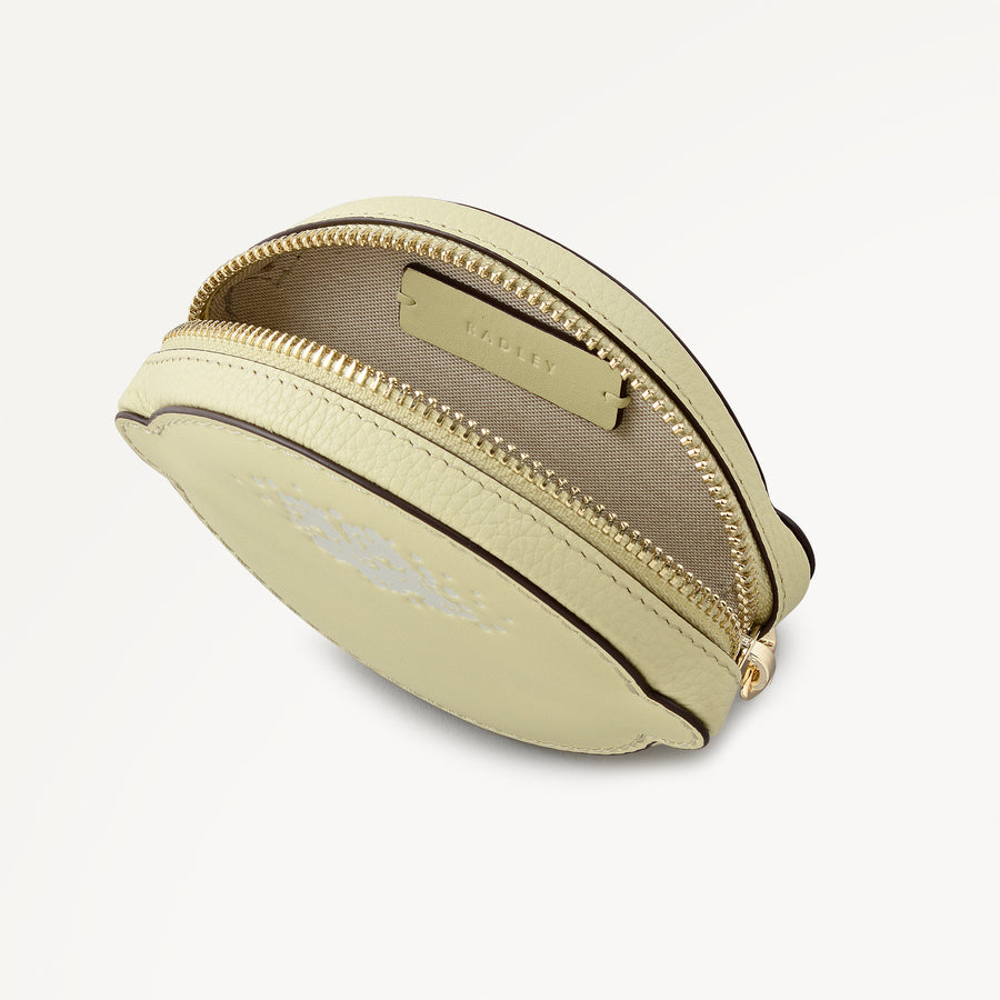 Radley Riviera Leather Ziptop Bag Charm Lemongrass - 114158
