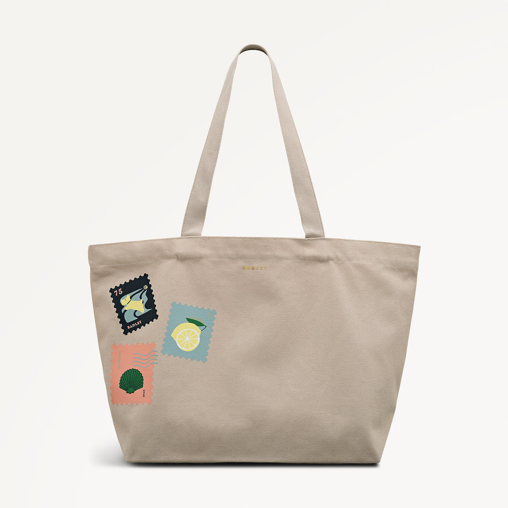 Luggage Lane Large East West Open Top Tote Shell - 114167