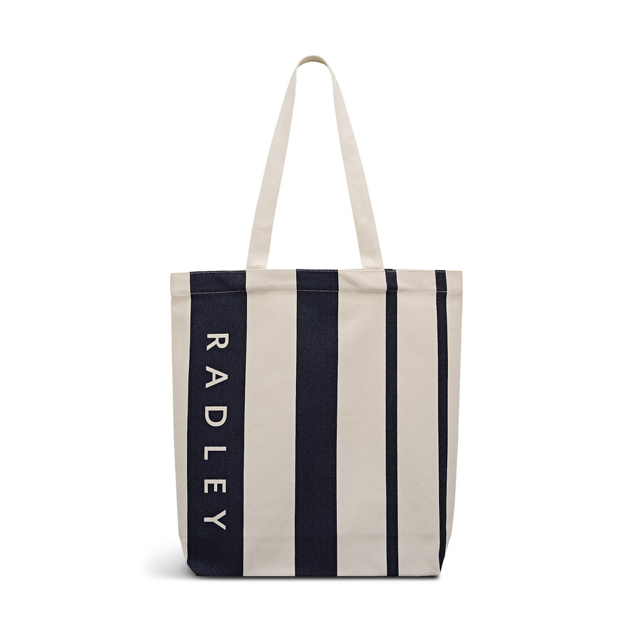 Manning Crescent - Stripe Large Open Top Tote Salt - 114169