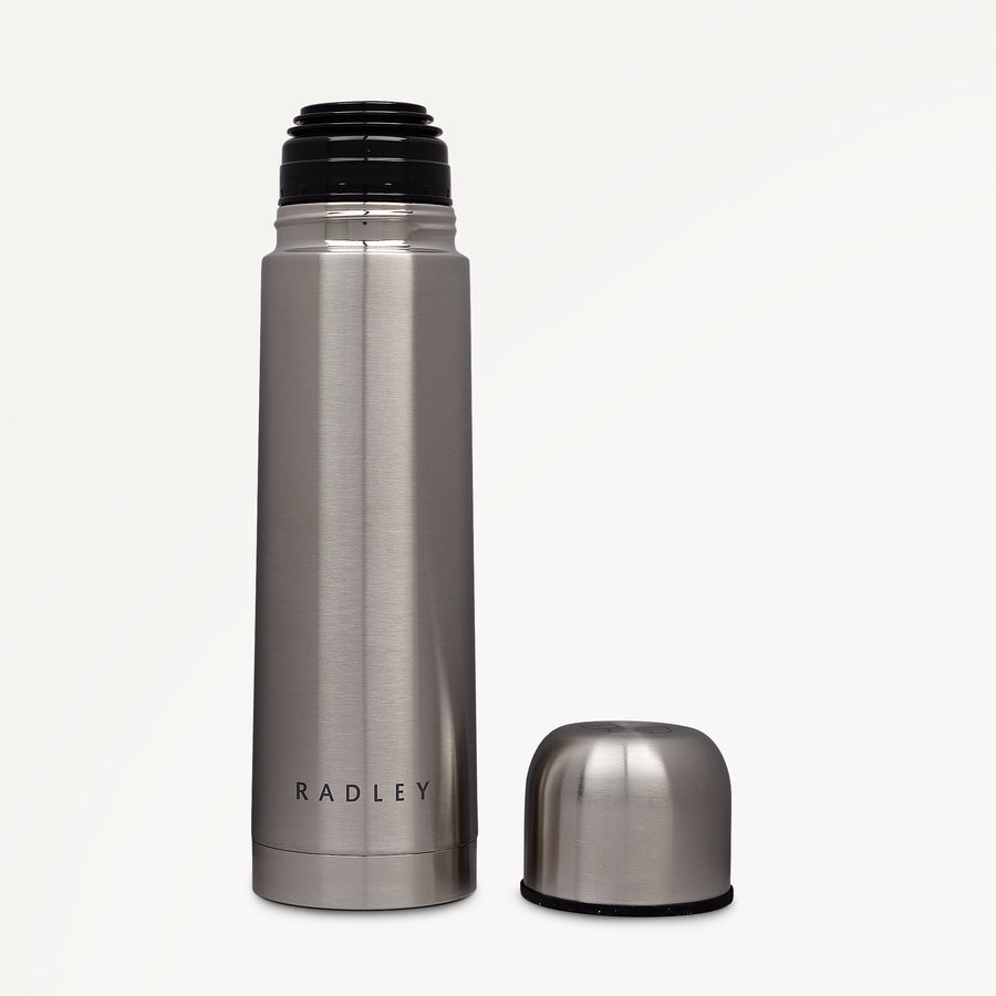 SPRING GIFTING 500ML METAL FLASK SILVER - 114178