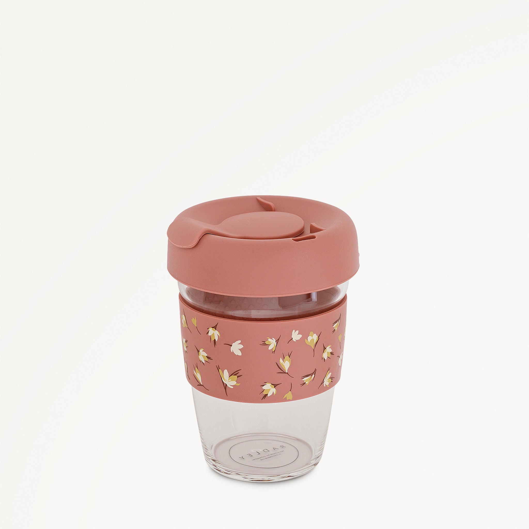 Spring Daze 350Ml Glass Travel Cup Carnation