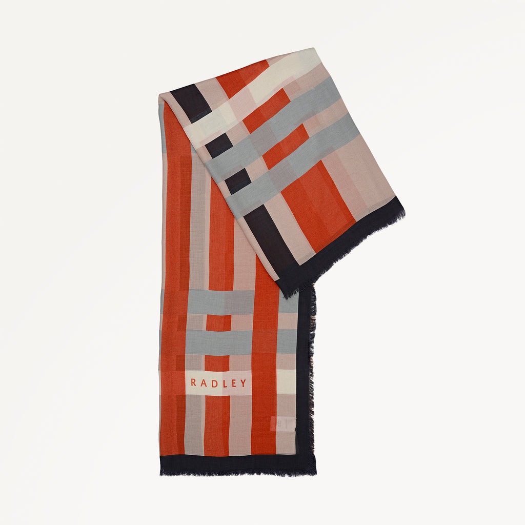 Cabana Stripe Scarf Porcini - 114189