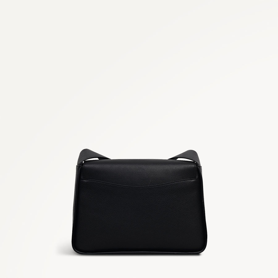 Westwell Lane Large Flapover Cross Body Black - 114196