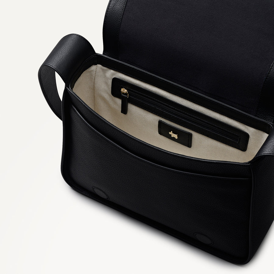 Westwell Lane Large Flapover Cross Body Black - 114196