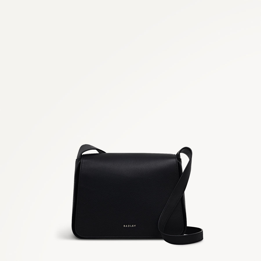 Westwell Lane Medium Flapover Cross Body Black - 114197
