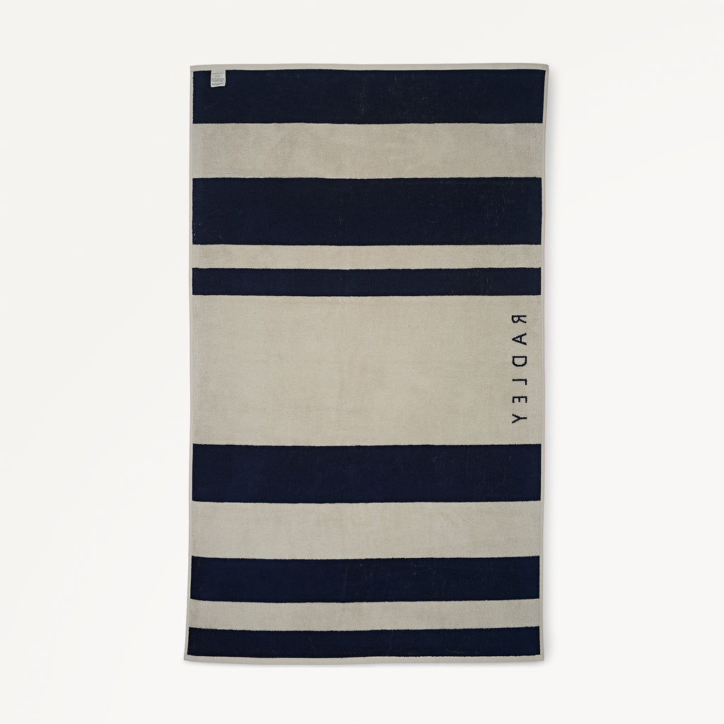 Naval Stripes Beach Towel 90 X 150 Naval - 114653