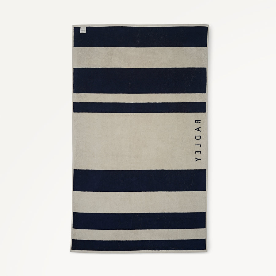 Naval Stripes Beach Towel 90 X 150 Naval - 114653