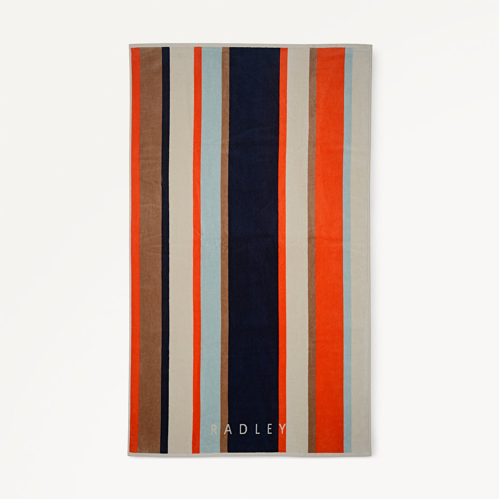 Willoughby Stripes Beach Towel 90 X 150 Naval - 114654