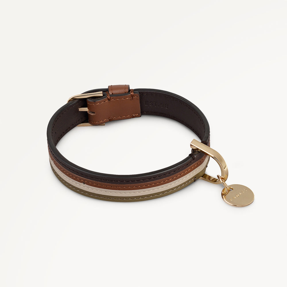 Dog Leather Collar S/M Cognac - 114659