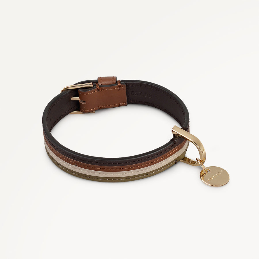 Dog Leather Collar S/M Cognac - 114659