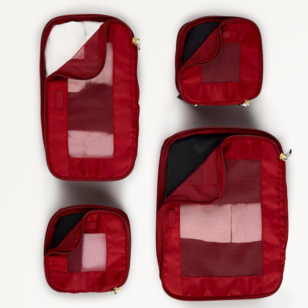 Packing Cubes Set Of 4 Ruby