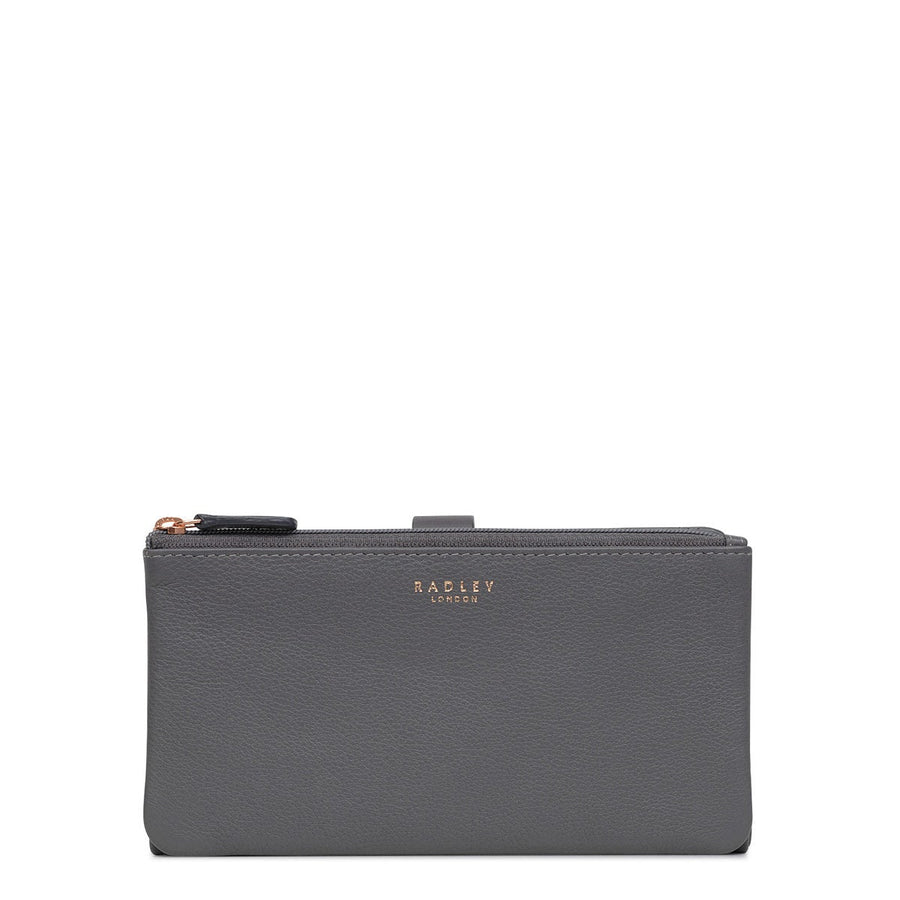 Larkswood Leather Large Bifold Wallet in Charcoal - 13703