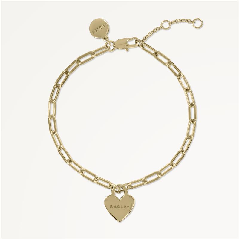 Selsey Street Heart Charm Bracelet Gold - RYJ3522S