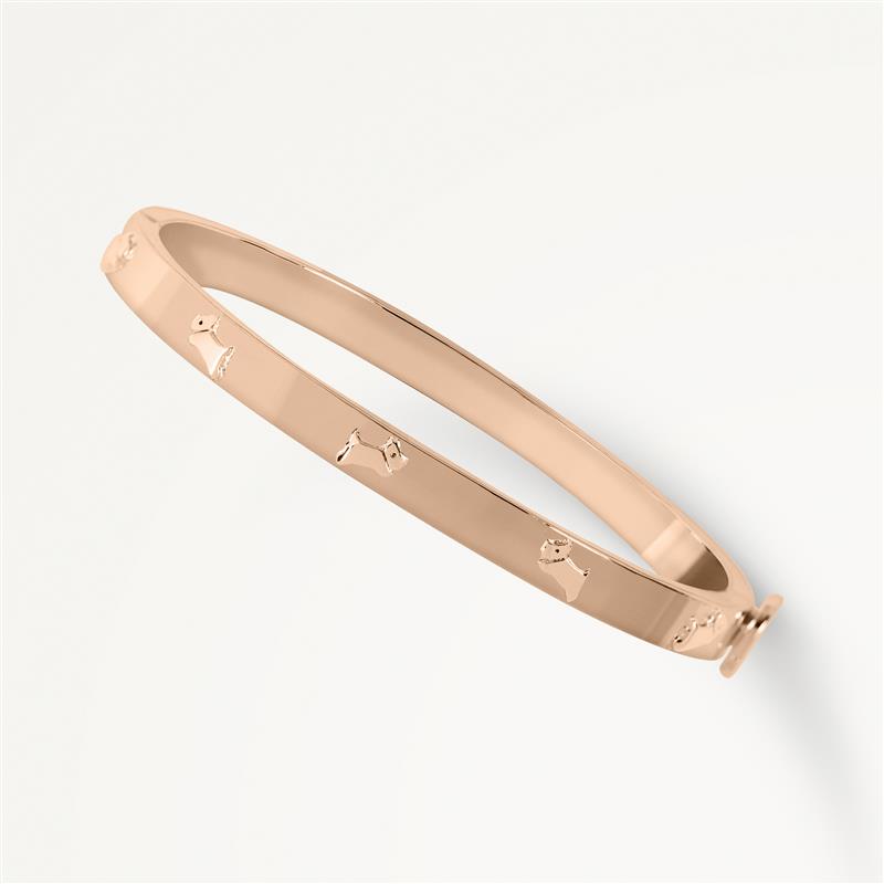 Cuba Street Etched Bangle Rose Gold - RYJ3204S