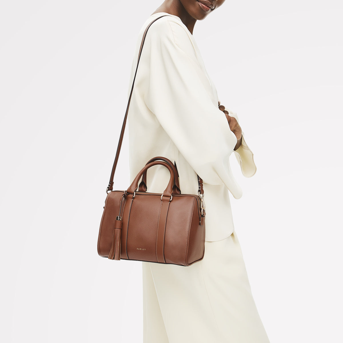 Cognac Medium Ziptop Grab Bag | Noble Alley SS26 | Radley London