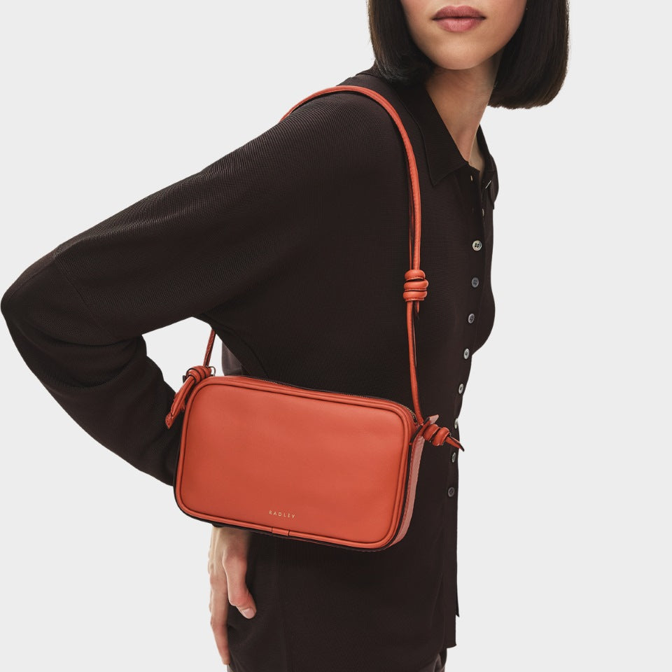 Terracotta Small Ziptop Shoulder Bag | The Camden SS26 | Radley London
