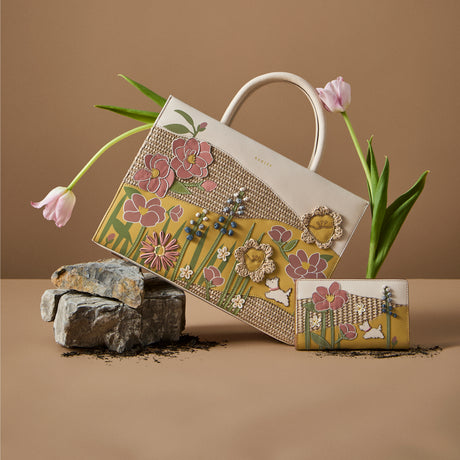 Borsa Tote In Pelle Con Zip Radley London Angel Street Media Gialla Borsa Tote In Pelle Con Zip Radley London Angel Street Media Gialla