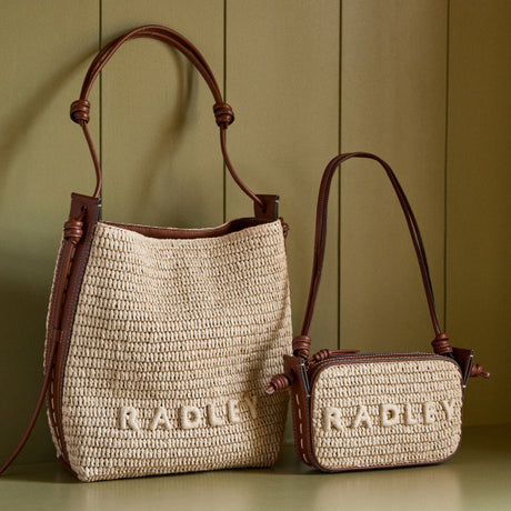 RADLEY Book Street Lavender Fields Small Flap Over Purse in Cloud/Multi RADLEY Book Street Lavender Fields Small Flap Over Purse in Cloud/Multi