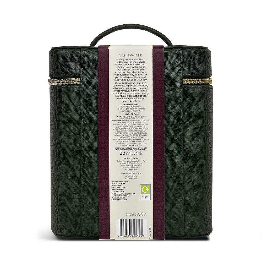 RADLEY BEAUTY VANITY CASE RACING GREEN