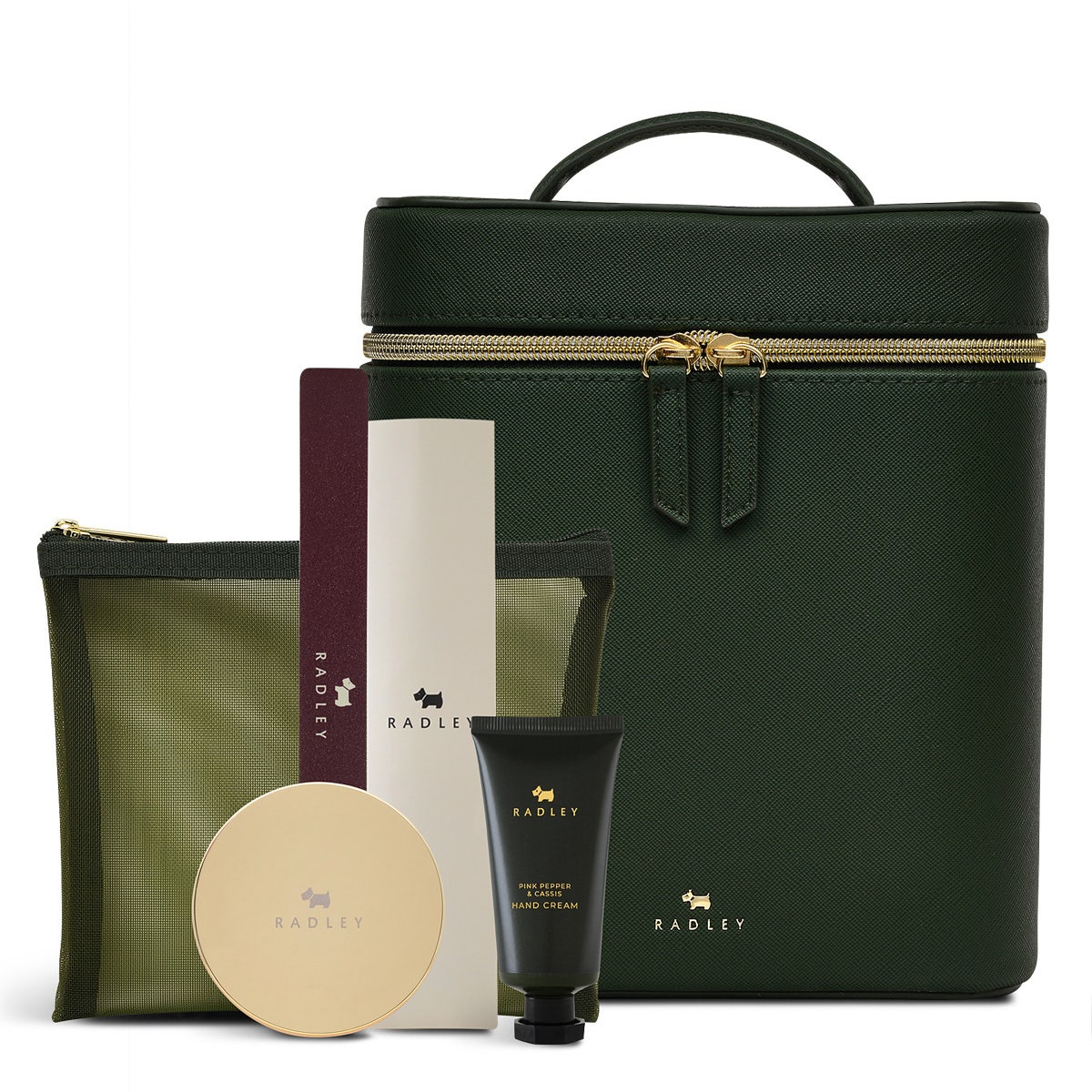 RADLEY BEAUTY VANITY CASE RACING GREEN