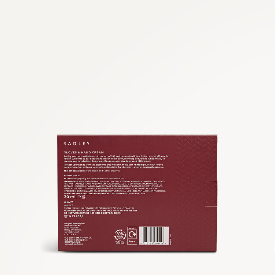 Radley Beauty Gloves & Hand Cream Cranberry - 4009776