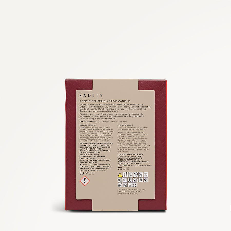 Radley Beauty Mini Diffuser & Votive Cranberry - 4009806