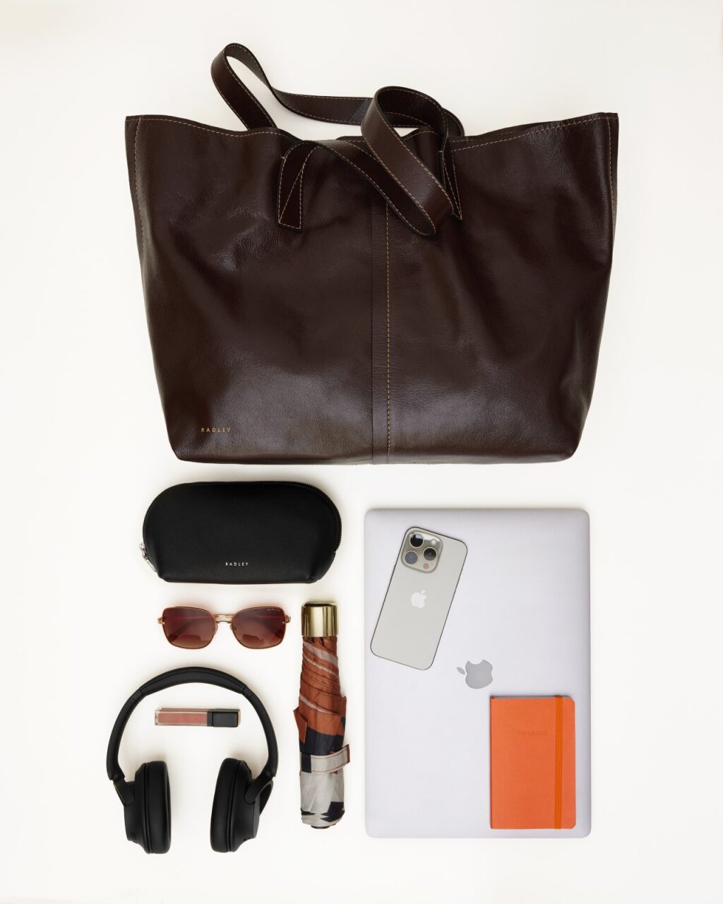 Broadway Market Large Open Top Tote Dark Oak - 112280