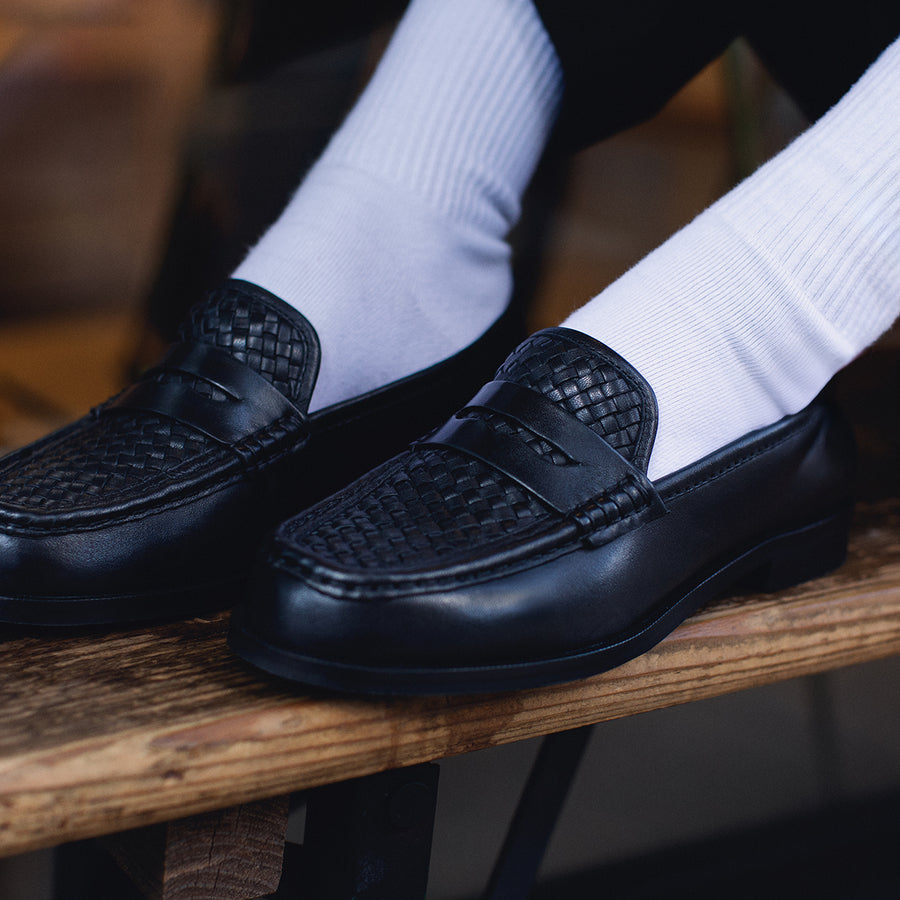 Threadneedle Row Weave Classic Loafer Black - 112535