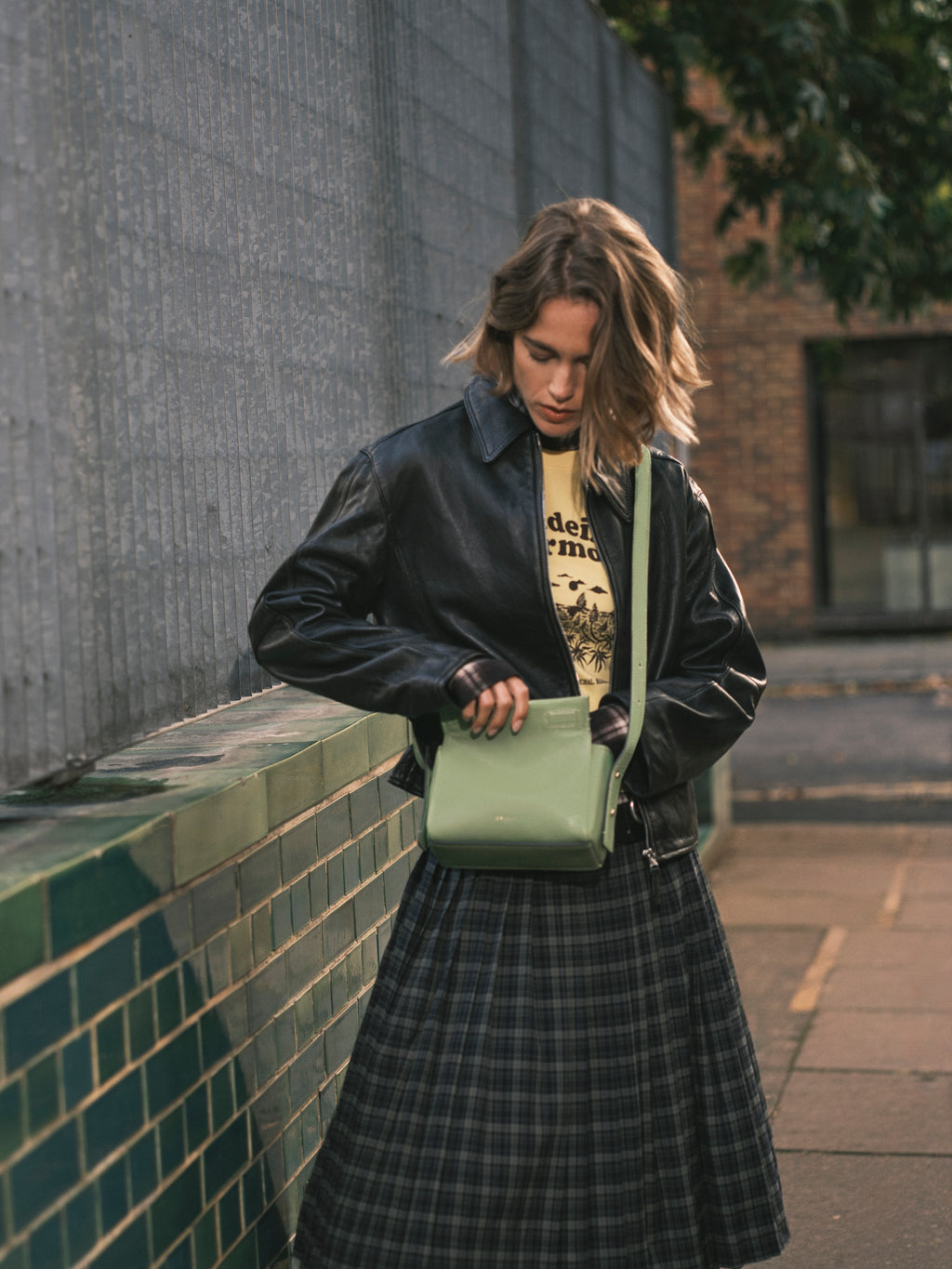 The Selina Small Flapover Cross Body Apple - 113124