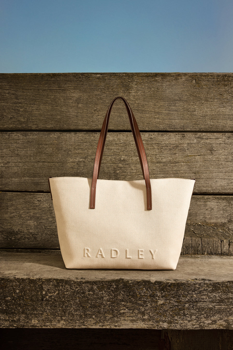 Dukes Place - Canvas Large Open Top Tote Natural - 113808