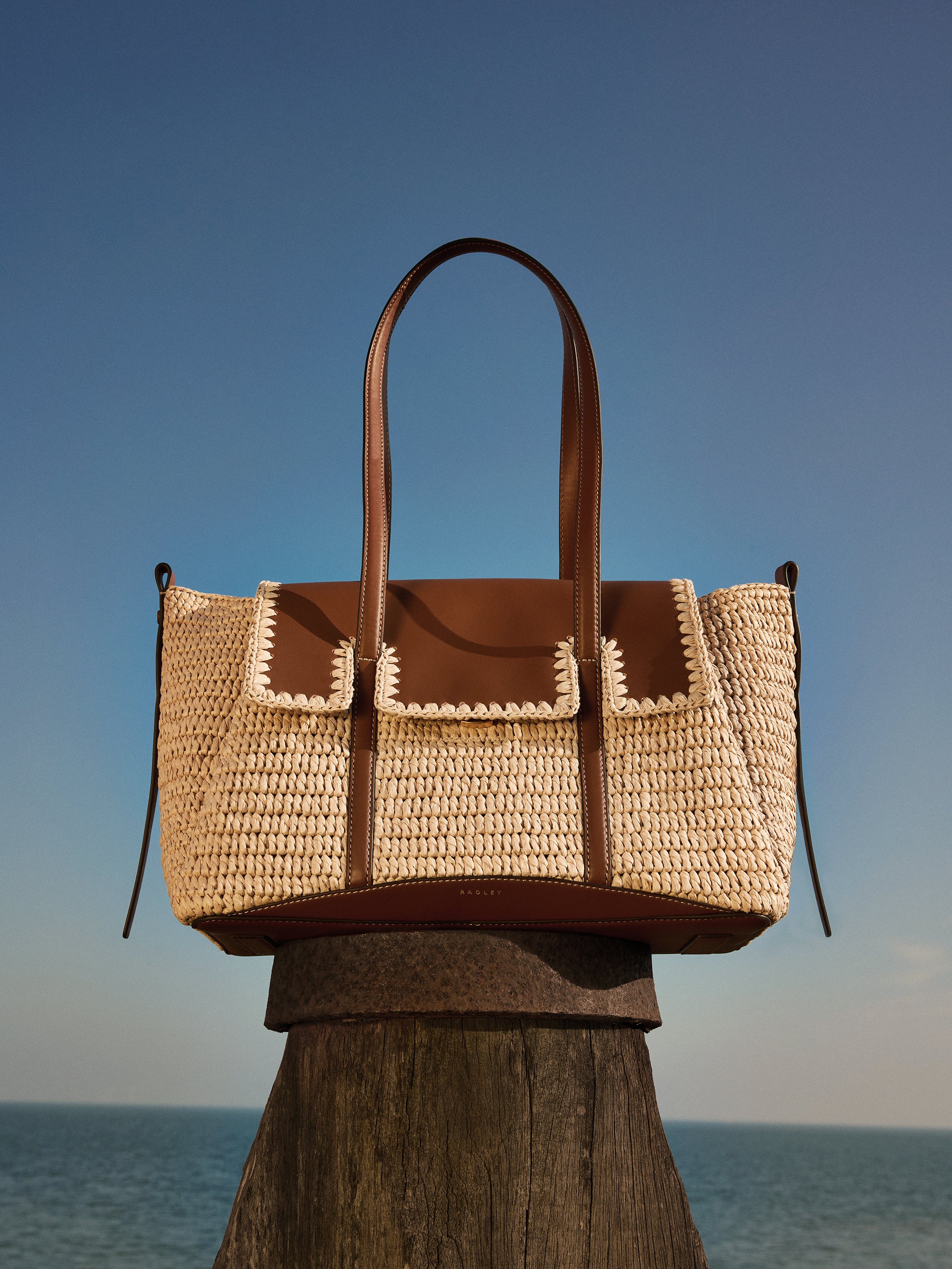 Natural Medium Flapover Shoulder Bag | The Chancery SS26 | Radley