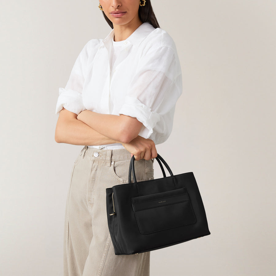 Holland Park Medium Ziptop Grab Black - H2057001